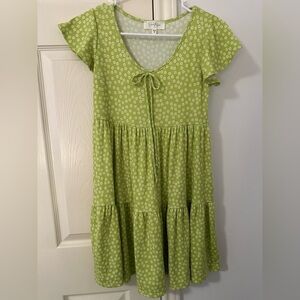 Jessica Simpson Lime Green Floral dress